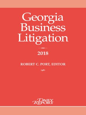 cover image of Georgia Business Litigation